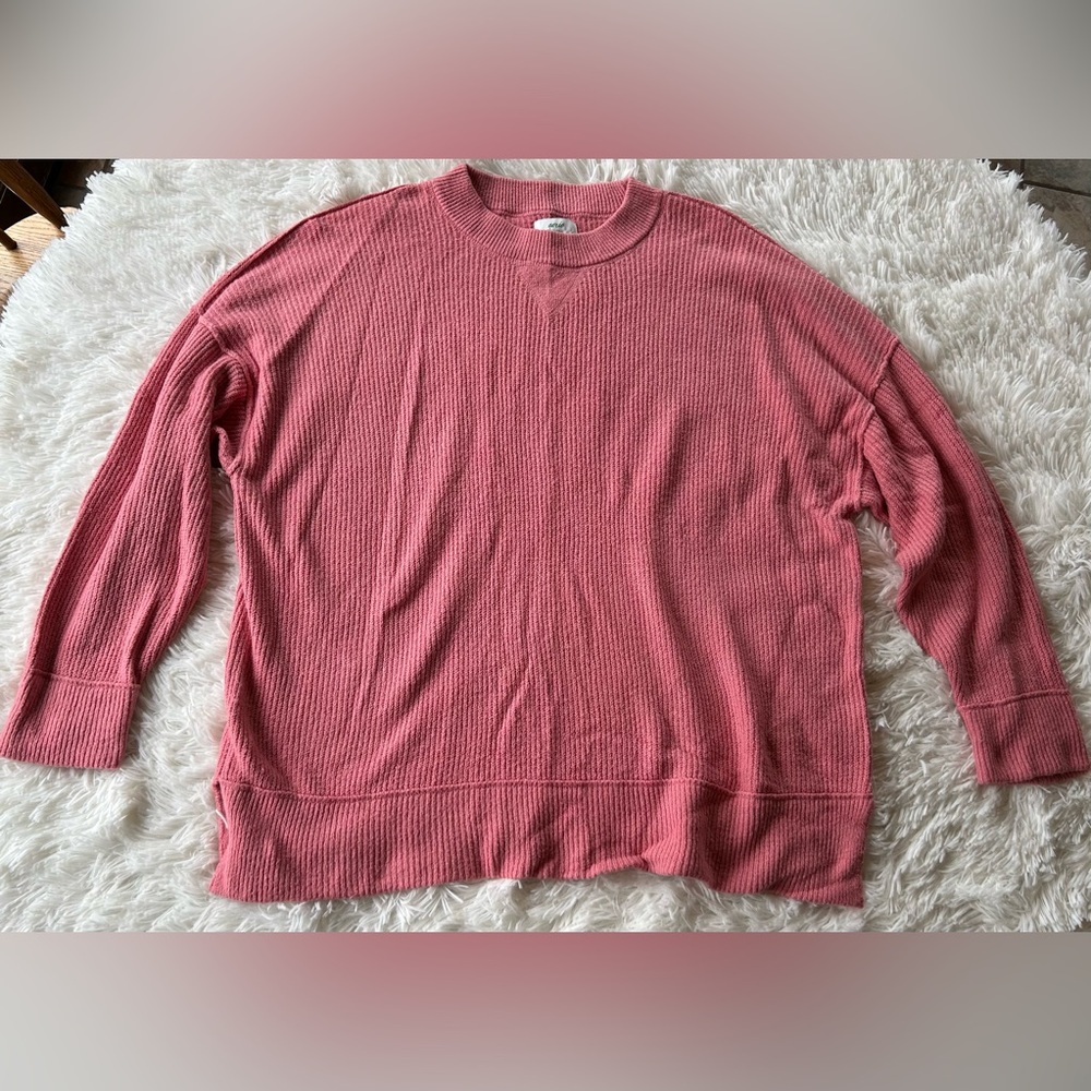 Aerie | Coral Oversized Sweater - Picture 2 of 7